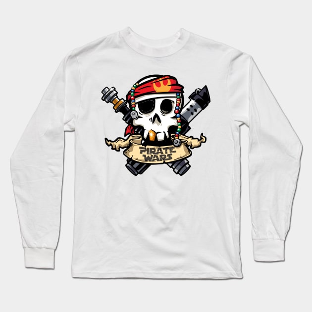 Pirate Wars Long Sleeve T-Shirt by djkopet